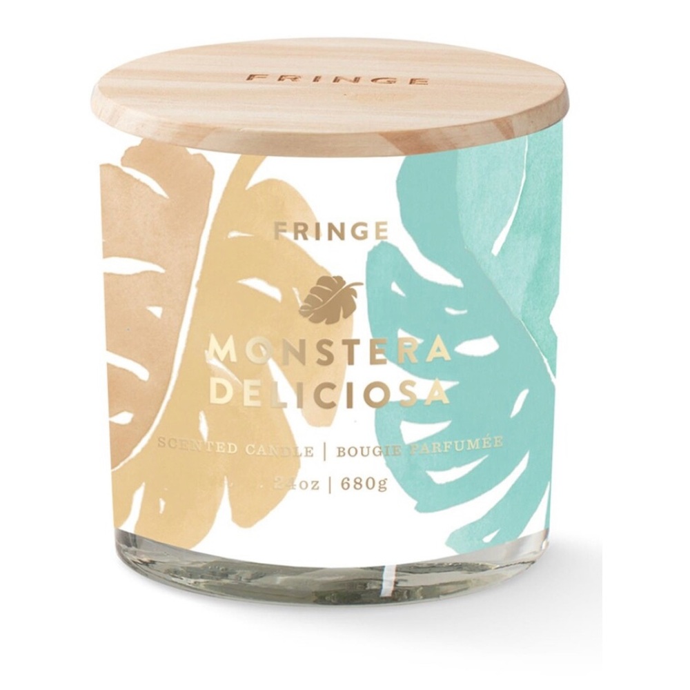Fringe Studio: Monstera Leaves 3-Wick Candle